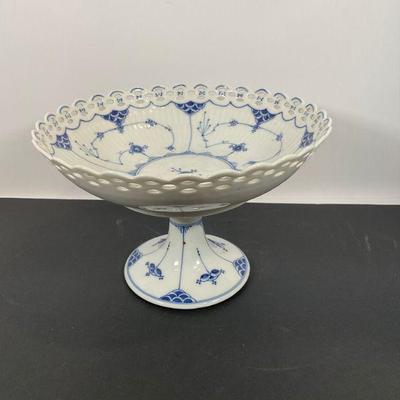 Schuman Bavaria Blue & White Lattice Porcelain 