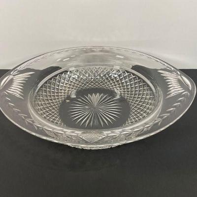 Vintage American Cut Glass Oval Dish