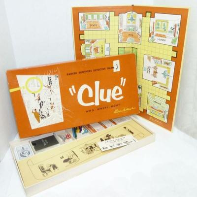 1950's clue game in box