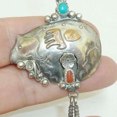 Native Am pend mkd STERLING H