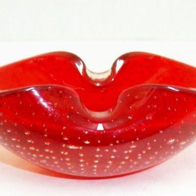 Murano red bowl