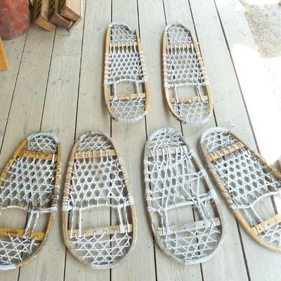 3 pair snow shoes LOT