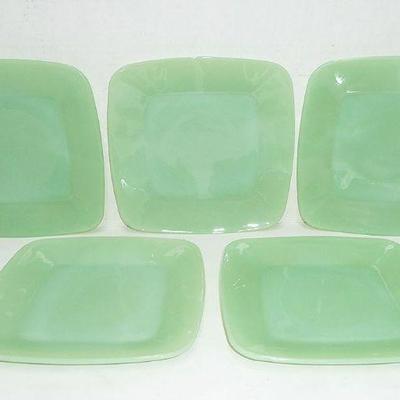 Jadeite sq charm plates