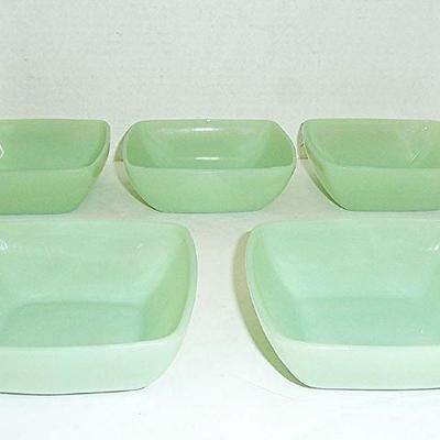 Jadeite sq charm bowls
