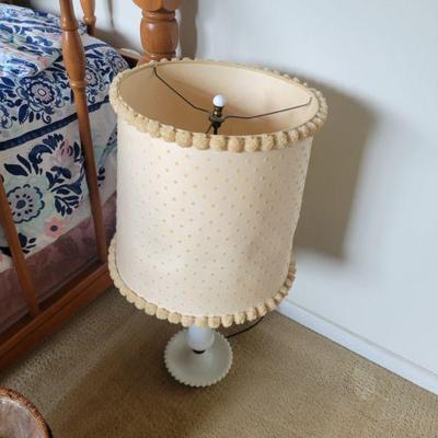 Milk Glass Hobnail Table Lamp