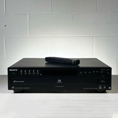 SONY SUPER AUDIO CD PLAYER | Features 5 CD capacity with multiple channels. - l. 17 x w. 16 x h. 4.5 in