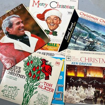 CHRISTMAS RECORDS | Vinyl record albums, including: Jesse Crawford â€œOrgan and Thymeâ€, The Twelve Days of Christmas by Tom Glazer, I...