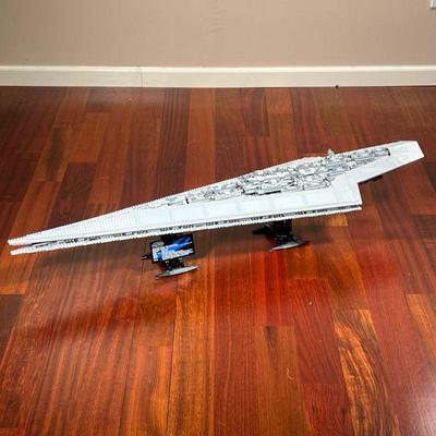 LEGO SUPER STAR DESTROYER | Fully assembled and on display stands. - l. 49 x w. 13.5 x h. 10 in