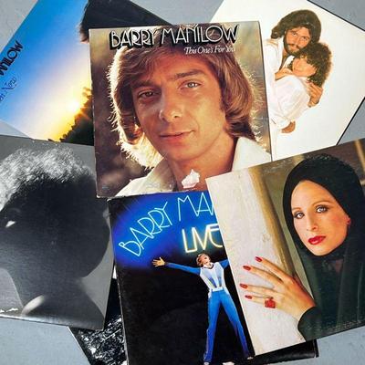 BARBARA STREISAND & BARRY MANILOW RECORDS | Vinyl record albums, including: Barry Manilow - Even Now, One Voice, Barry Manilow Live, This...