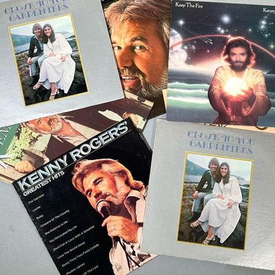 MIXED LOT RECORDS | Vinyl record albums, including Kenny Loggins Keep The Fire, 2 copies of Close to You by Carpenters, Carpenters'...