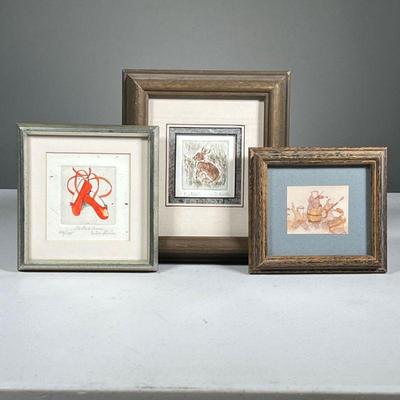 (3PC) SMALL PRINTS & COLORED ETCHINGS | Includes: â€œFiddlers Jamboreeâ€ by Philip Carwell, â€œThe Red Shoesâ€ by Helen Kunic (signed &...
