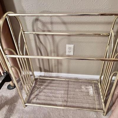 Brass Blanket Rack