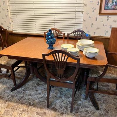 Vintage Dining Table and Chairs