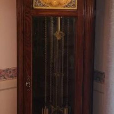 GRANDFATHER CLOCK PERFECT TIME, MADE IN VIRGINIA, MOON PHASE CLOCK