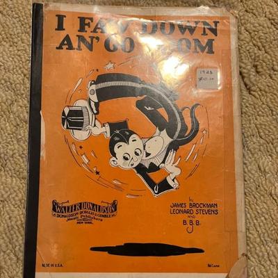 Vintage and antique sheet music--late 1890s-1980s--classic, tinpan alley standards, musicals, Disney, classic movie songs, vaudeville,...