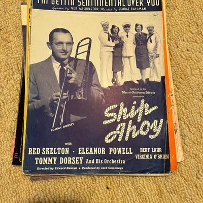 Vintage and antique sheet music--late 1890s-1980s--classic, tinpan alley standards, musicals, Disney, classic movie songs, vaudeville,...