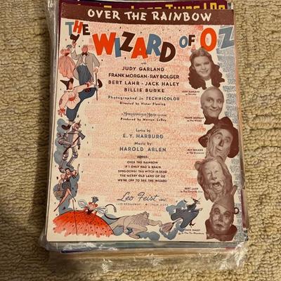 Vintage and antique sheet music--late 1890s-1980s--classic, tinpan alley standards, musicals, Disney, classic movie songs, vaudeville,...