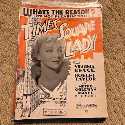 Vintage and antique sheet music--late 1890s-1980s--classic, tinpan alley standards, musicals, Disney, classic movie songs, vaudeville,...