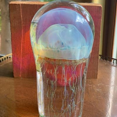 Richard Satava Moon Jellyfish Art Glass 