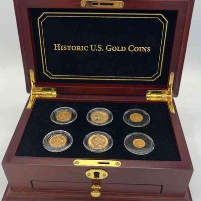 MMM215-Historic US Gold Coin Box Set-Indian/Liberty