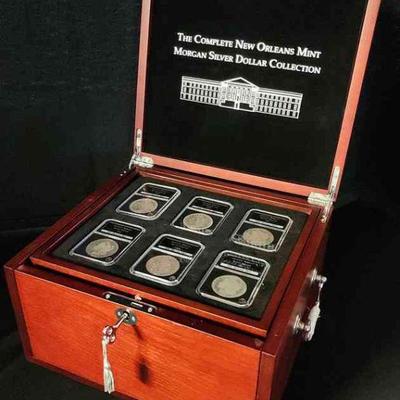 MMM422 - THE COMPLETE NEW ORLEANS MINT MORGAN SILVER DOLLAR COLLECTION