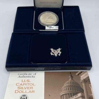 MMM703-Pair Of 1994 US Capitol Siver Proofs