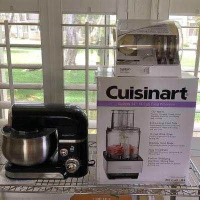 MMM017 Cuisinart Food Processor, Blade And Disc Holder & Lilpartner Stand Mixer