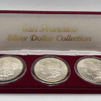 MMM341-1880s-1882S Uncirculated Morgan Silver Dollars Set