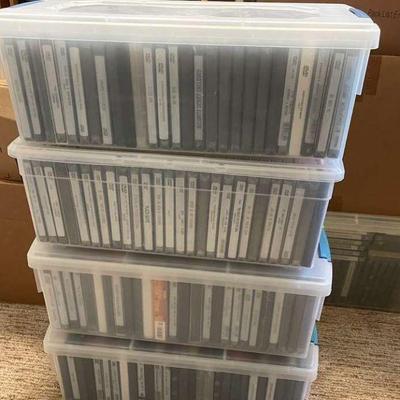 MMM057- Four Bins of DVD Movies, Series, Sets - All Genres - See Photos