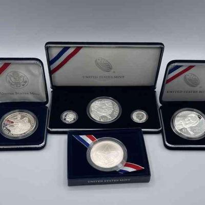 MMM276-Great US Mint Boy Scouts & March Of Dimes Silver Coins