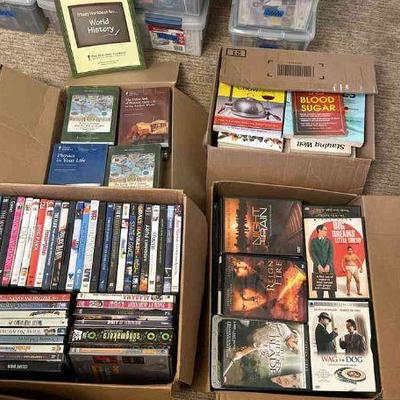 MMM068 - Assortment Of Dvd Movies And Books