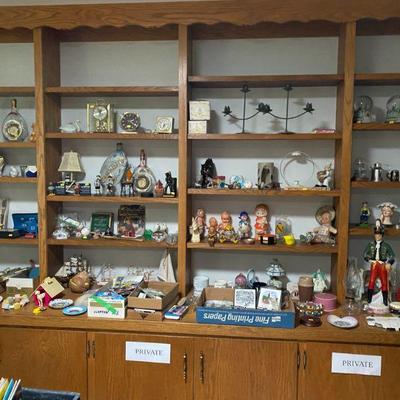 Wall of collectibles