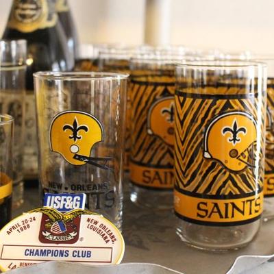 New Orleans  Saints  glasses