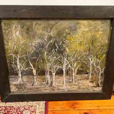 Painting Of Birch Trees By Kritcher
