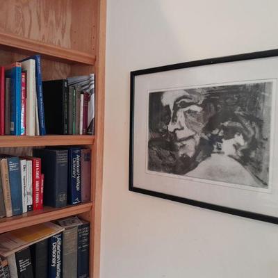 Pencil signed charcoal by Kathe Straubinger