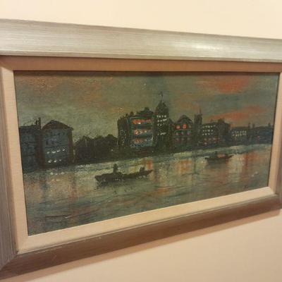 Original vintage signed oil painting