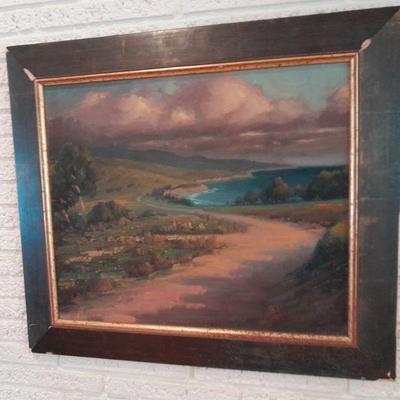 Original oil painting by listed artist, Joseph Aaron