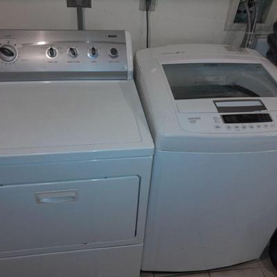 LG high efficiency washer and Kenmore dryer