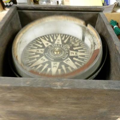 1830s S Thaxter & Co Boston dry compass.