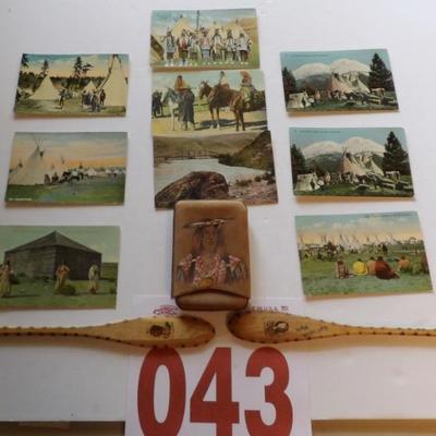 Small but choice collection of 1900 Yakima Indian postcards.