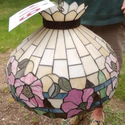 1970s vintage mosaic hanging shade.