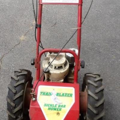 Expensive land clearing sickle bar mower. As found.