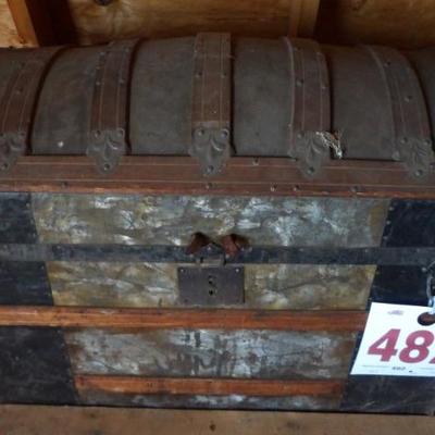 Selection of old trunks. Probably six or eight.