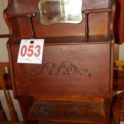 Original finish oak Larkin desk.