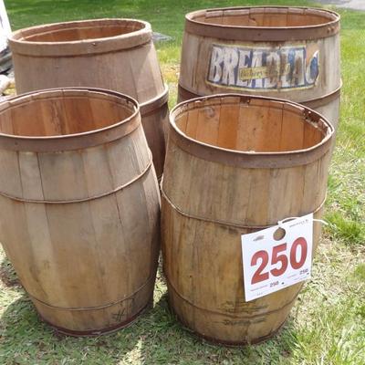 Great old barrels found in barn. 1900 era.