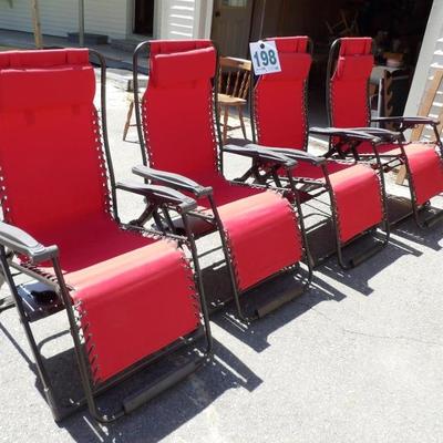Like new - used one season, gravity chairs.