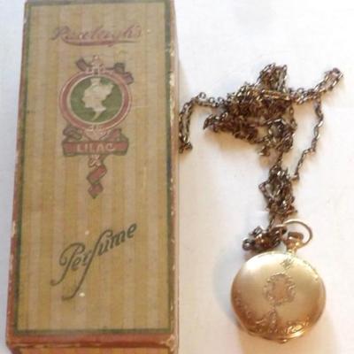 14K Lady's Waltham pocket watch with gold fill chain