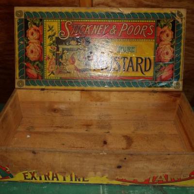 Stickney & Poor advertising box.