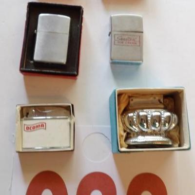 Choice old new stock advertising lighters.
