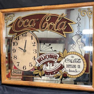 1970's Mirrored Coca-Cola Wall Clock